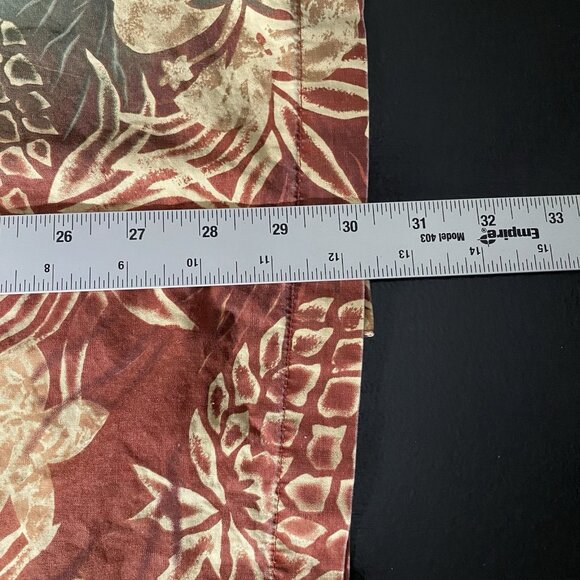 VTG Territory Ahead Hawaiian Camp Shirt Men's M Pineapple Floral Hibiscus Pocket - Picture 12 of 12